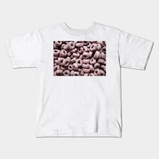 Breakfast Loops - Purple Kids T-Shirt